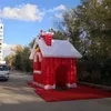 Casa inflável do Natal para a decoração do evento do estágio do diodo emissor de luz do Natal Fornecedor 2019 apuramento da parada do disco rígido