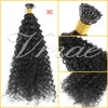 Brasiliansk burmesisk naturlig färg afro kinky curly 4b 4c 3b 3c pre bonded keratin fusion i tips raw jungfru mänskliga hårförlängningar9451919