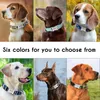 Personalized Nylon Dog Collars Pet Tag Custom Puppy Cat Nameplate ID Card Adjustable For Medium Large Dogs Engraved