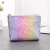 Lady's Fashion Cosmetic Bag Toiletry Organizer Sequins Refreshing Bling Bling Makeup Pouch Travel Kit Coin Bag Purse Makeup Bags