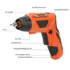 4.2V Li-Ion Rechargeble Cordless Skruvmejsel Drill Power Tool Set EU-kontakt 100-240V