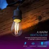 Umlight1688 IP65 15M LED S14 String Lights Waterproof E27 Warm LED Retro Edison Filament Bulb Outdoor Street Garden Patio Holiday Lighting