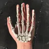 할로윈 장식 현실적인 라이프 사이즈 해골 손 플라스틱 가짜 인간의 손 뼈 좀비 파티 공포 무서운 소품