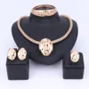 Fashion Nigerian Wedding Gold Color African Beads Jewelry Sets For Women Party Dubai Jewelry Set Wedding Accessories