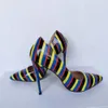 Rontic 2020 handgemachte Damen-Pumps, sexy Stiletto-Absatz-Pumps, spitze Zehen, wunderschöne Multi-Party-Kleid-Schuhe für Damen, Plus, US-Größe 5–15