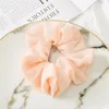 Cross-border new hair circle Amazon chiffon simple solid color large intestine ring elastic band fabric hair ring jewelry wholesale