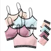 Kvinnor bras sätter strapless bras trosor kvinnliga casual bralette underkläder briefs brev tryckta bras knickers sommar kvinnors underkläder B5651