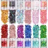 Holographic Chunky Glitter Face Body Eye Nail Festival Glitters Different Size Stars and Hexagons Shaped6042463
