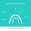 2019 360 graus escova de dentes automática Sonic Electric Escova Inteligente de Dentes Droship USB Carregamento Whitening U Forma Escova de dentes J190628