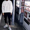 패션 웨스트 시즌 5 x Edr Calabasas 손으로 그린 ​​낙서 스웨터 느슨한 캐주얼 패션 힙합 streetwear 스포츠 스위트 셔츠 m-xl hflswy084