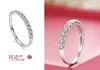 Ślub w pełnym srekowaniu 925 srebrne pierścienie dla kobiet Purple czerwony symulowany diamentowy pierścionek zaręczyn