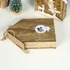 Christmas Decorations 2021 Tree Wooden Embellishment Hut With Light Hanging Ornaments Holiday Gift1