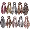 20pcs/lot 2019 Leopar Yılan Çiçek Noktası Salları Scrunchies Kadın Saç Eşarp Elastik Yay Halat Şerit Band Kız Saç Aksesuarları