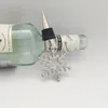 Snowflake Wine Bottle Stopper Favores presentes de vinho twist de armazenamento de vinho twist plug festa de casamento suprimentos de presente de Natal favor LX8779