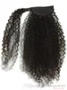 有名人の巻き毛の織り目加工のポニーテールスタイルのクリップ高キンキーアフロ巻き巻きの波のような人的な髪の毛の毛の描きポニーテールのヘアピース王