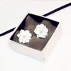 CX-Shirling nouvelle mode fleur de camélia boucle d'oreille grande taille blanc Rose camélia fleur boucles d'oreilles femmes Bijoux Bijoux cadeau élégant