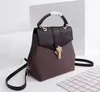 Wholesale Classic leather Backpack for women Old-fashioned Back pack lady Backpack Lock and Button Shoulder Bag lady backpack Shoulder bag