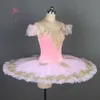 Pre-Professional Ballet Tutu Zwart Velvet Top Bodice met rood stijve tule roze ballet tutu dans kostuum pannenkoek