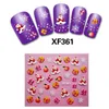 Kerst Serie Nail Art Decorations Water Transfer Stickers Volledige Wraps Sliders voor Manicure Nail Folie Fake Nagels Poolse tips