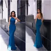 Goedkoop eenvoudige elegante sexy schede prom jurk one-schouder vloer lengte formele kleding avond feestjurken gewaad de mariée op maat gemaakt