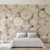 ドロップシップ大カスタム壁画壁紙モダンなデザイン3 d木目テクスチャリビングルームテレビ背景壁の装飾的なアートの壁紙の壁の覆い