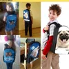 子供たちの子供たちのための子供たちの男の子の女の子かわいいハスキー犬3DプリントスクールバッグランチバッグティーンエイジャーショルダーブックMochila Ecolar