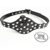 Bondage terughoudendheid lederen studded mond gag harnas paar spel orale plug speelgoed afsluitbare # R46