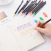 16 st/ställ in Creative Design Färgad penna vattenkrita Highlighter Korean Stationary Office School Art Drawing Supplies Novelty gåva