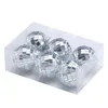 Décorations de Noël Amawill 6pcs Ornements de boule 3cm 5cm Mini Disco Miroir Décoration d'arbre de Noël Faveur et cadeau 8D1