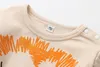 Pagliaccetto per neonato Neonato Ragazzi Ragazze Cartoon Animal Lion Pagliaccetto in cotone stampato Tuta INS New Autumn Kids Abbigliamento a maniche lunghe carino