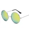 Cadre optique rond métal lunettes de soleil Steampunk hommes femmes lunettes marque concepteur rétro Vintage lunettes clair Len UV400