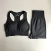 2pcs new vital seamless yoga set fitness workout gym suit for women seamless legging set long sleeve crop top gym clothing MX200329