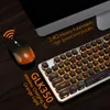 Draadloos Backlit Mute-toetsenbord en muis COMBO-toetsen Opladen Backlight Gaming Set