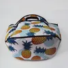 Mode geïsoleerde volwassene neopreen lunch koeler tas sublimatie print kleurrijke fashing tas Twee zakken ontwerp met ritsen OEM verkrijgbaar