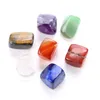 Natural Crystal Chakra Stone 7PCS Konst och hantverk Naturals Stones Palm Reiki Healing Crystals Gemstones Yoga Energy