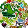 Impermeáveis ​​desenhos animados Dinossauros Tiranossauro 50pcs / Set bonito adesivos para Pencil Box Laptop bagagem brinquedos dos miúdos dinossauro Fãs de presente