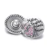 Noosa Love Snap Sieraden Moeder Love Heart 18mm Metal Snap-knoppen voor Snap Button Armband Sieraden