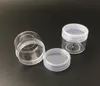 3 5 8 10 15 20 ML Runde klare leere Kunststoffbehälter Gläser Schraubdeckel Deckel für kosmetische Creme Topf Make-up Lidschatten Nägel Pulver SN1427