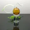 Szklana rura woda wodna klasyczne okrągły brzuch i czteroczochy ciche filtra szklana butelka z wodą
