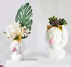 Modern Water Shape Plastic Vase for HOme Decor Tabletop Vase white colors choiceVS052