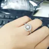 Luxury Wedding Jewelry sets 18K Rose gold Vintage Circle Ring & Earring with Original box for pandora real 925 Silver Rings earrin214t