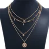 Nouveau collier étoile de cristal chaîne en or collier multicouche Sautoirs Wrap collier de créateur bijoux de mode pour les femmes cadeau Will et Sandy