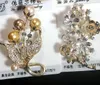 10pcs / lot Mish Style Colors Fashion Crystal Jewelry Brooches Pins per regalo artigianale PR09
