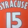Erkek Syracuse Orange Koleji Basketbol Formaları Camerlo # 15 Anthony Gömlek Dikişli Özel Jersey
