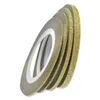 1 Rolo Nail Art Glitter Ouro Prata Stripping Tape Line Tiras Decor Ferramentas 1mm2mm3mm Etiqueta Do Prego DIY Acessórios de Beleza BENC275 C19011601