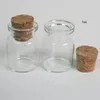 1000 x 5ml pequeno Limpar Garrafa de vidro com madeira Cork 5cc Rolha Transparente Vidro frascos de amostra vazio Jars 22 * ​​30 * 12,5 milímetros