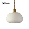 Nordic geplooide keramische hanglamp Procelain koper suspension light Hotel Gallery Cafe Woonkamer Slaapkamer Handgemaakte Verlichting