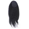 Afro kinky rak mänskligt hår hästsvans för svarta kvinnor brasilianska jungfru hårstråning hästsvans hårförlängningar 1020 tum