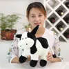 30cm Super mignon vache à lait en peluche belle zodiaque vache timide bétail apaiser poupée créative anniversaire cadeau de noël LA215