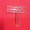 Transparent Pyrex Glass One Hitter Pipe Filter Tube Cigarette Holder Tips Portable Innovative Design Mouthpiece For Smoking Tool DHL Free